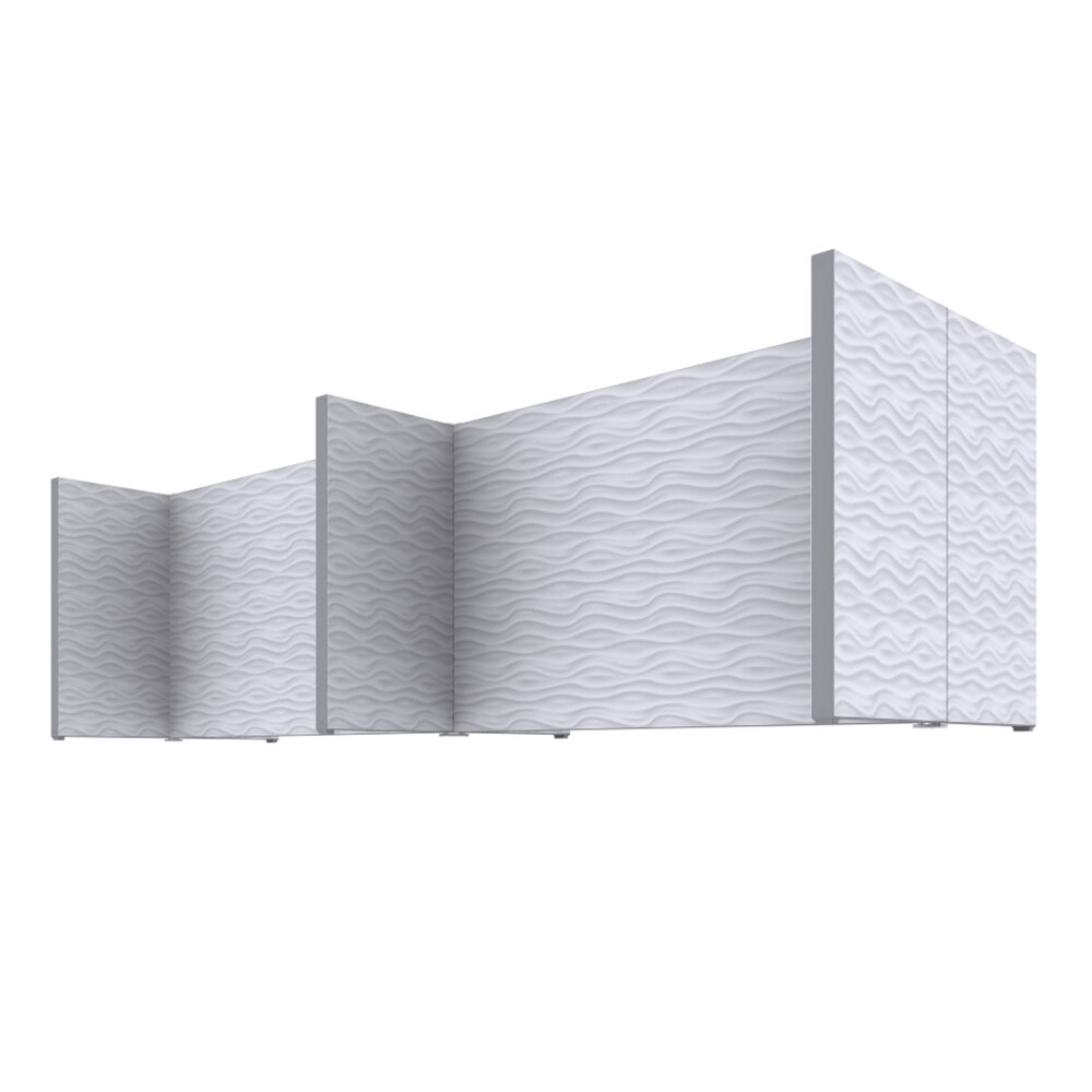 QSEG Desktop Partition — Graphic Package / Quad / Printed Antimicrobial Fabric